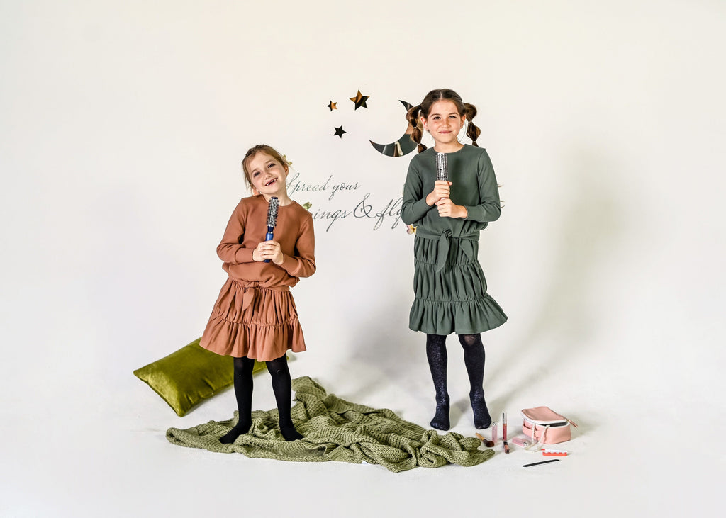 Teela Rib Tiered Skirt - Camel