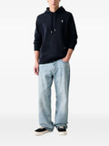 Trussardi embroidered-logo drawstring hoodie