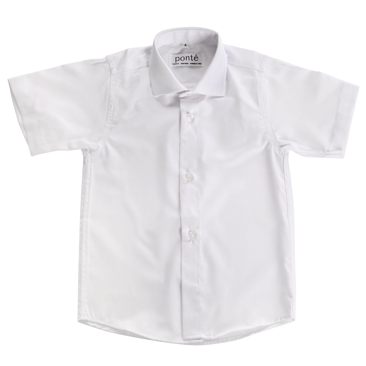 Ponte Kids Short Sleeve Shirt - White