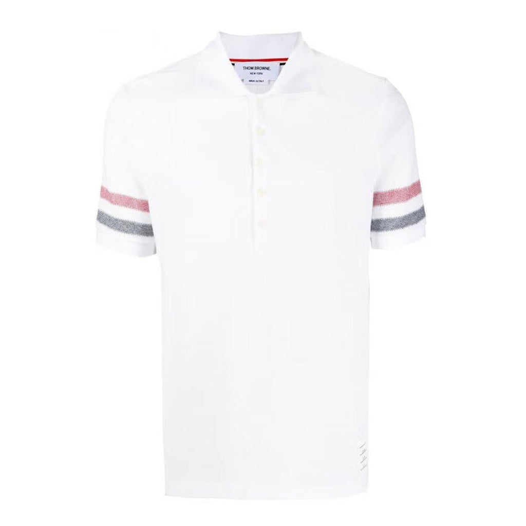 Men's Casual Polo Shirt — Blue & White | Thom Browne