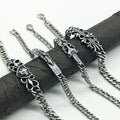 Chrome Hearts curved Cuban domineering retro bracelet