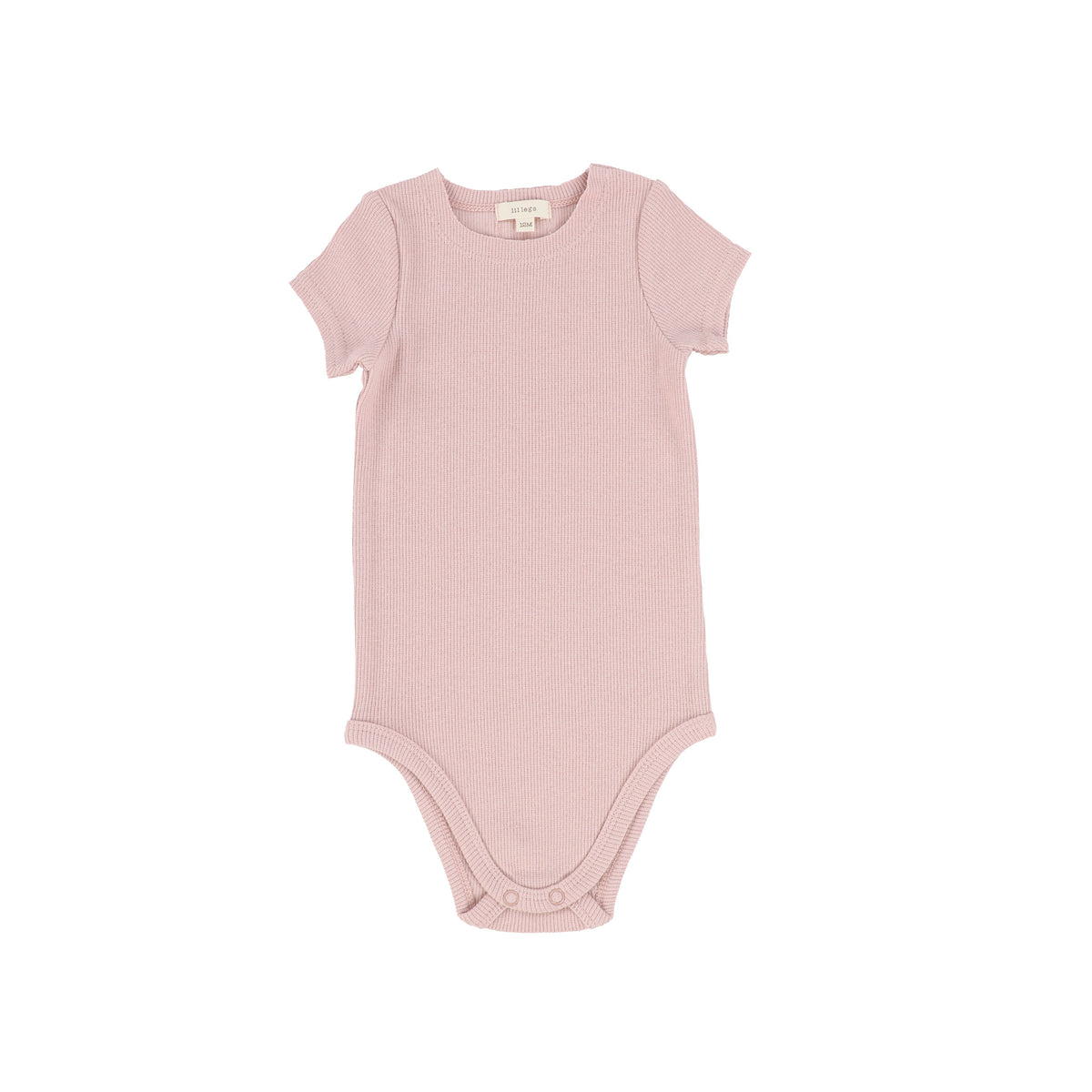 Lil Legs Ribbed Onesie - Blush