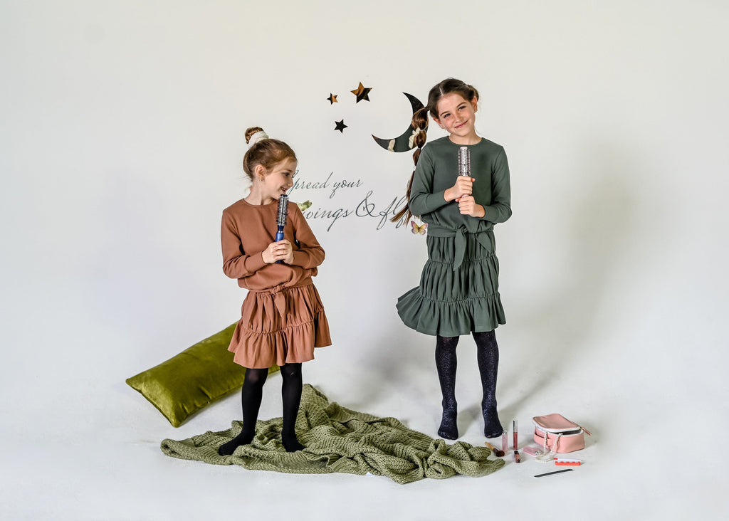 Teela Rib Tiered Skirt - Camel